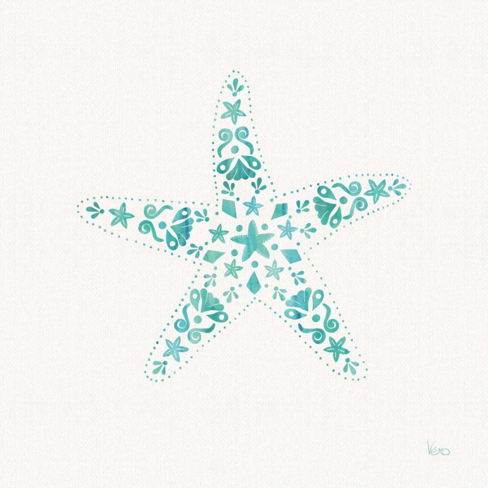 Sea Charms I Teal no Words art print by Veronique Charron for $57.95 CAD