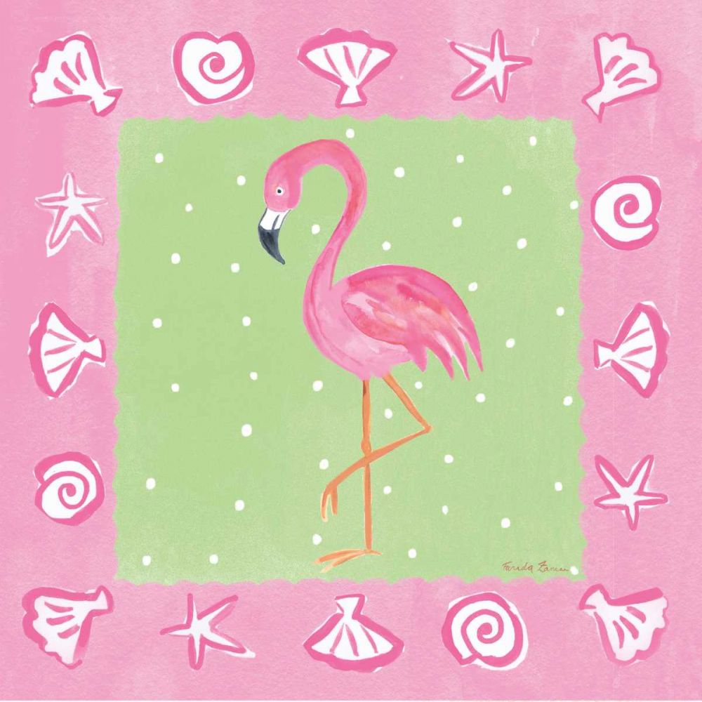 Flamingo Dance II art print by Farida Zaman for $57.95 CAD