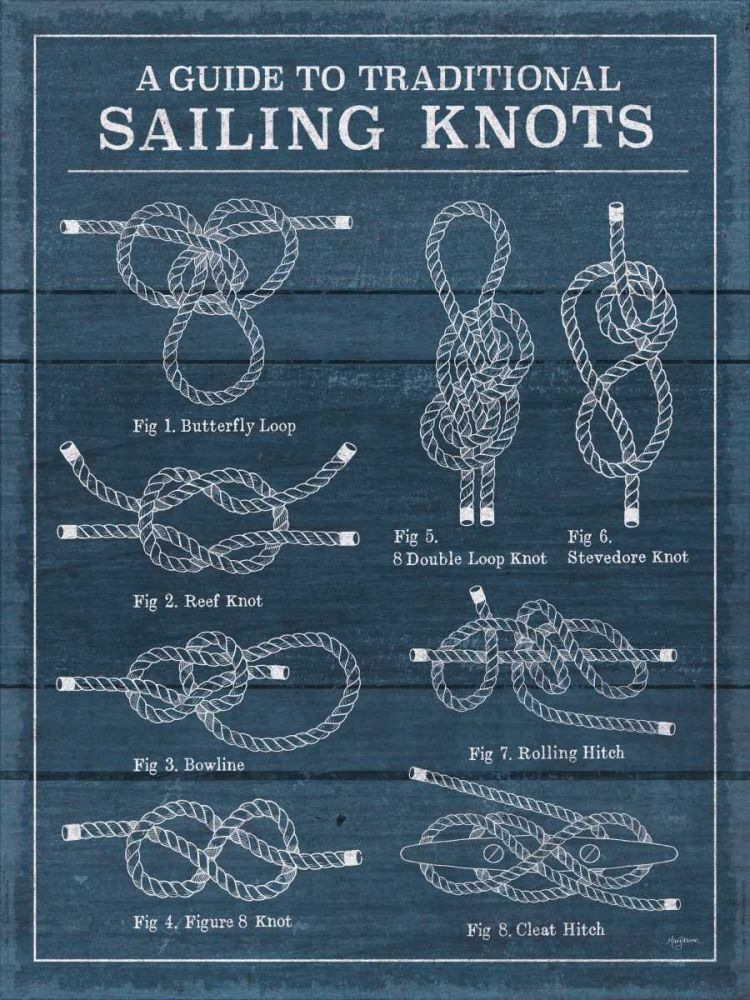 Vintage Sailing Knots I art print by Mary Urban for $57.95 CAD