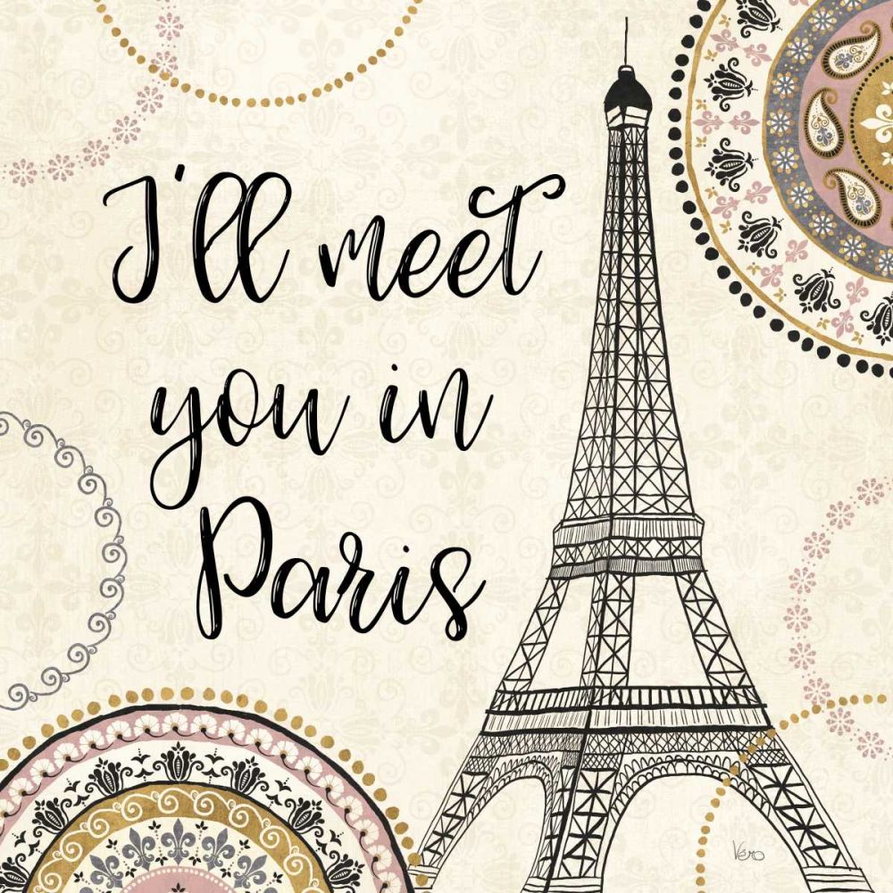Romance in Paris II art print by Veronique Charron for $57.95 CAD