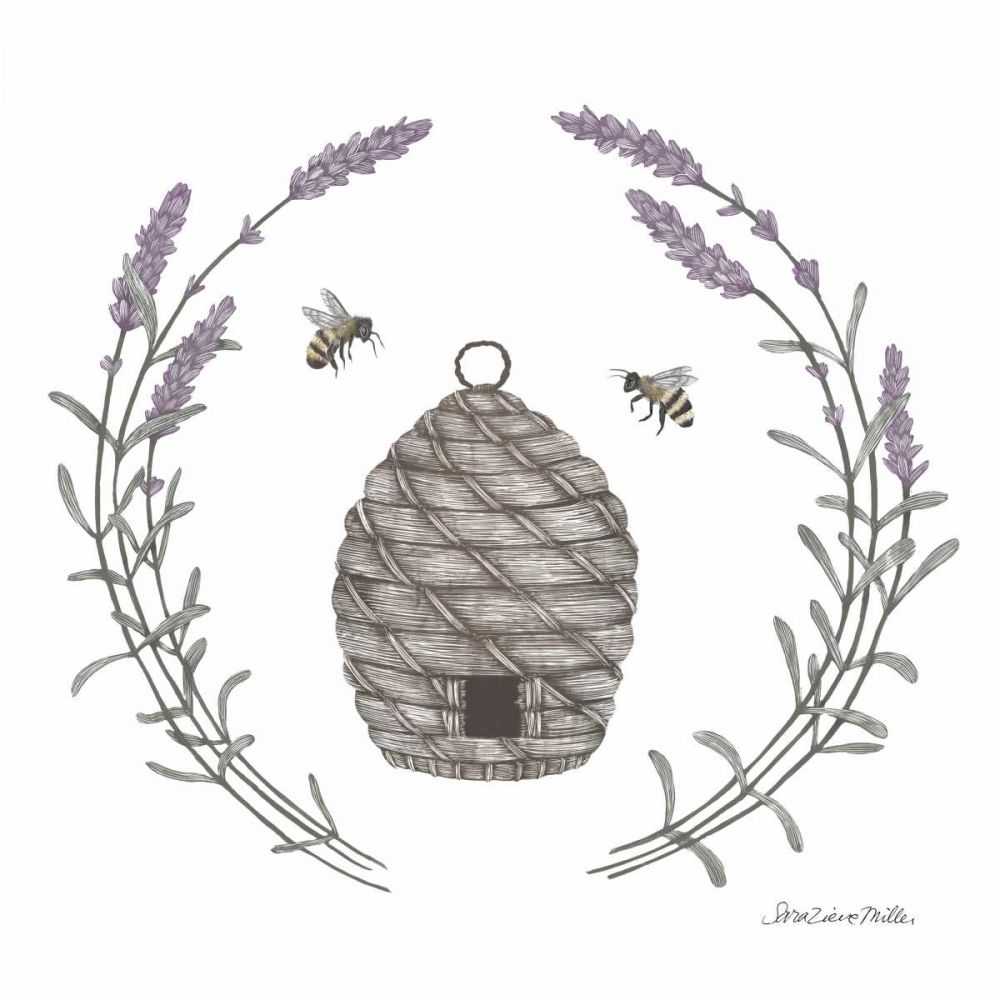 Happy to Bee Home II art print by Sara Zieve Miller for $57.95 CAD