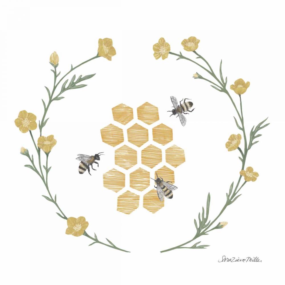 Happy to Bee Home III art print by Sara Zieve Miller for $57.95 CAD