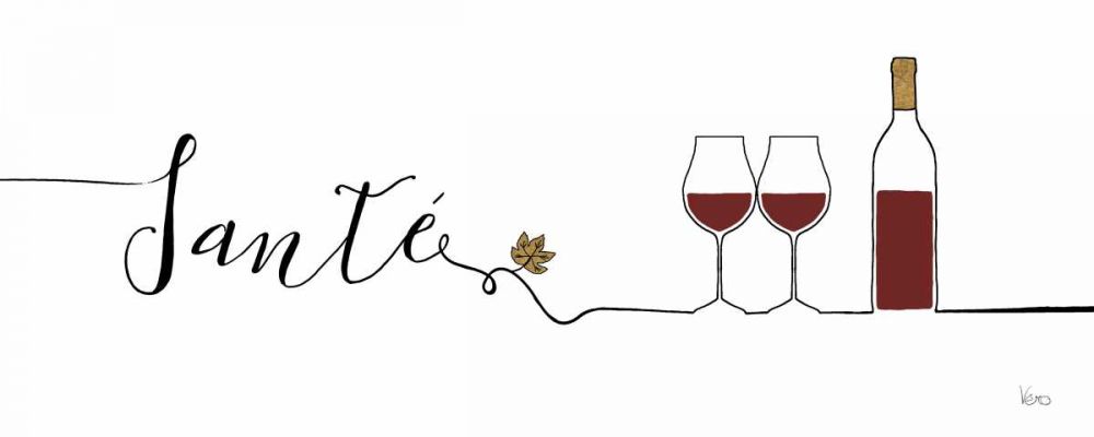 Underlined Wine II art print by Veronique Charron for $57.95 CAD