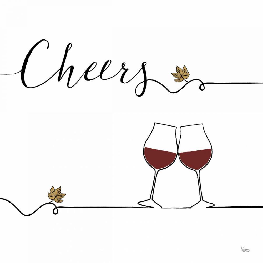Underlined Wine V art print by Veronique Charron for $57.95 CAD