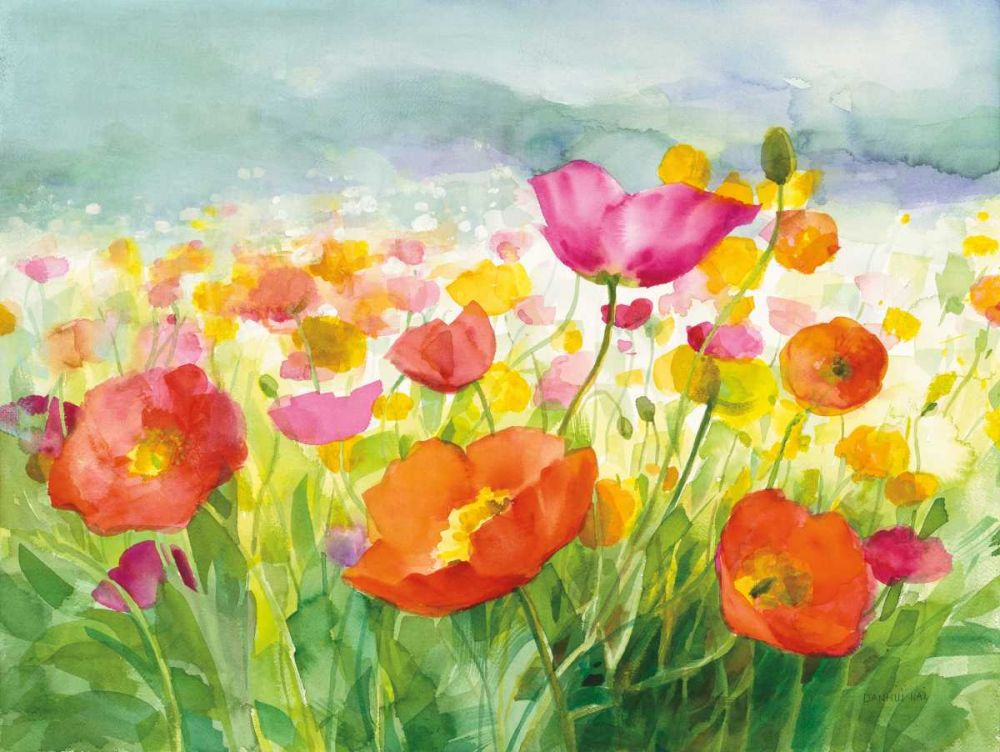 Meadow Poppies art print by Danhui Nai for $57.95 CAD