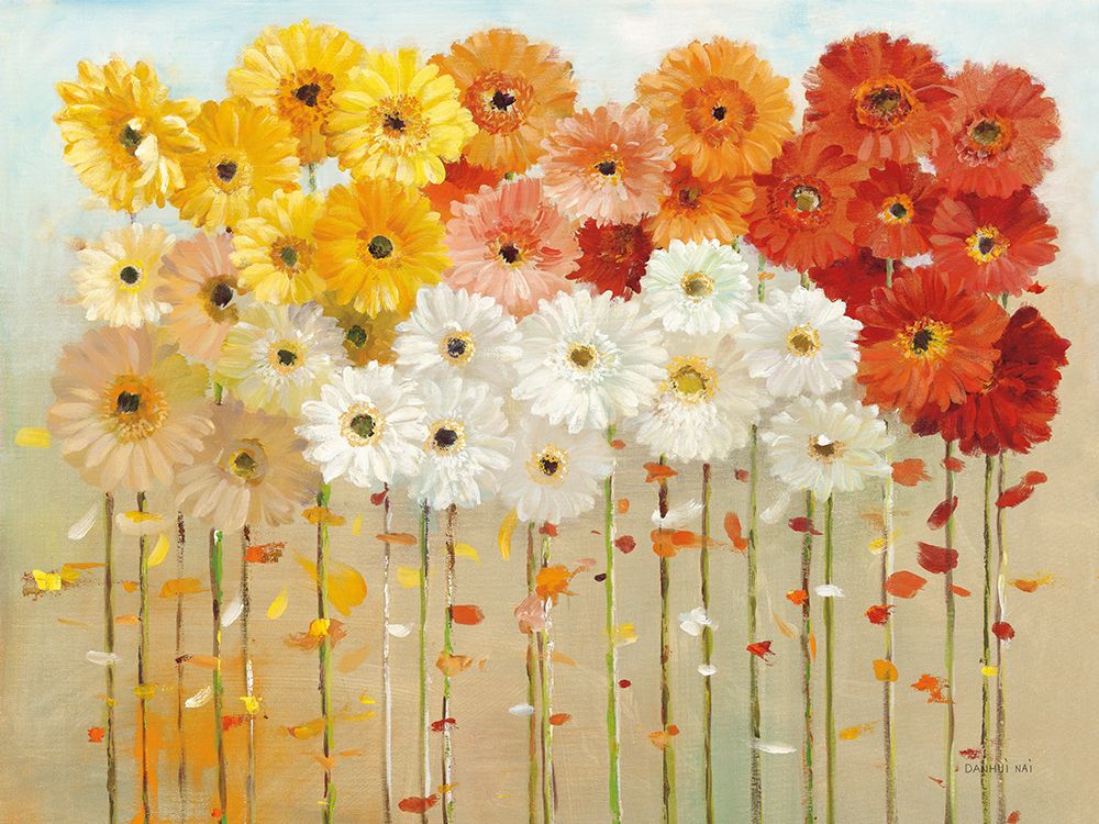 Daisies Fall art print by Danhui Nai for $57.95 CAD