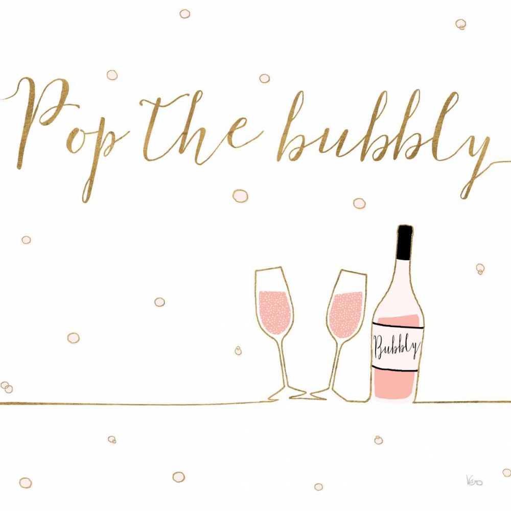 Underlined Bubbly VII art print by Veronique Charron for $57.95 CAD