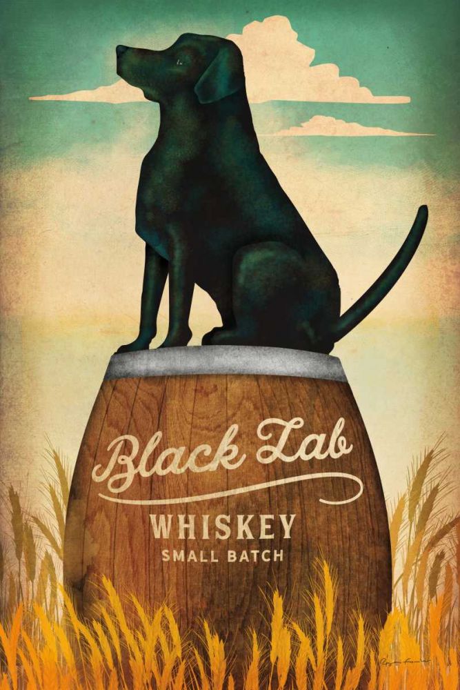 Black Lab Whiskey art print by Ryan Fowler for $57.95 CAD