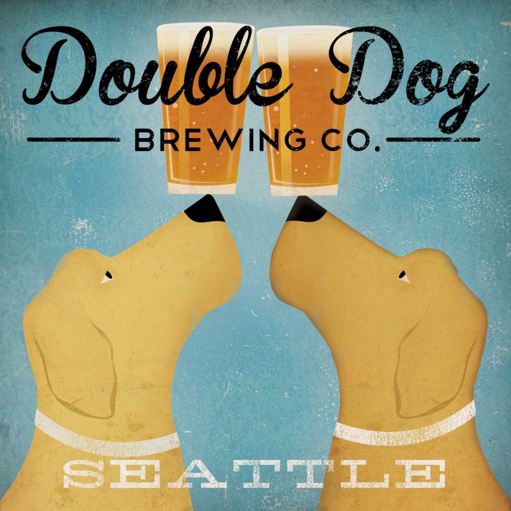 Double Dog Brewing Co Seattle art print by Ryan Fowler for $57.95 CAD