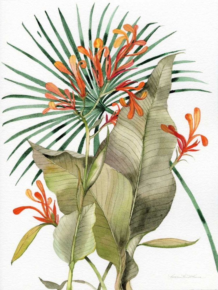 Botanical Flame Lilies art print by Kathleen Parr McKenna for $57.95 CAD