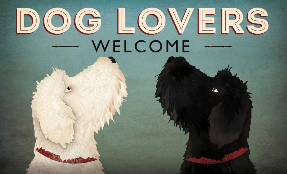 Doodle Dog Lovers Welcome art print by Ryan Fowler for $57.95 CAD