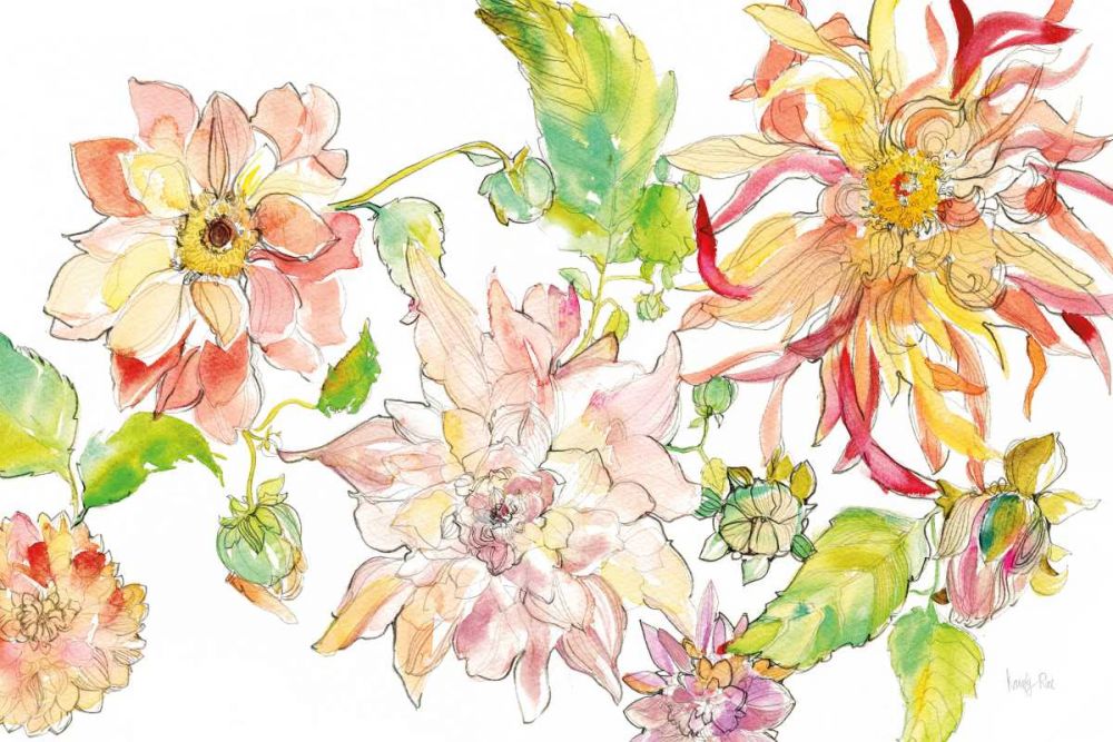 Dahlia Delight of the Day I art print by Kristy Rice for $57.95 CAD