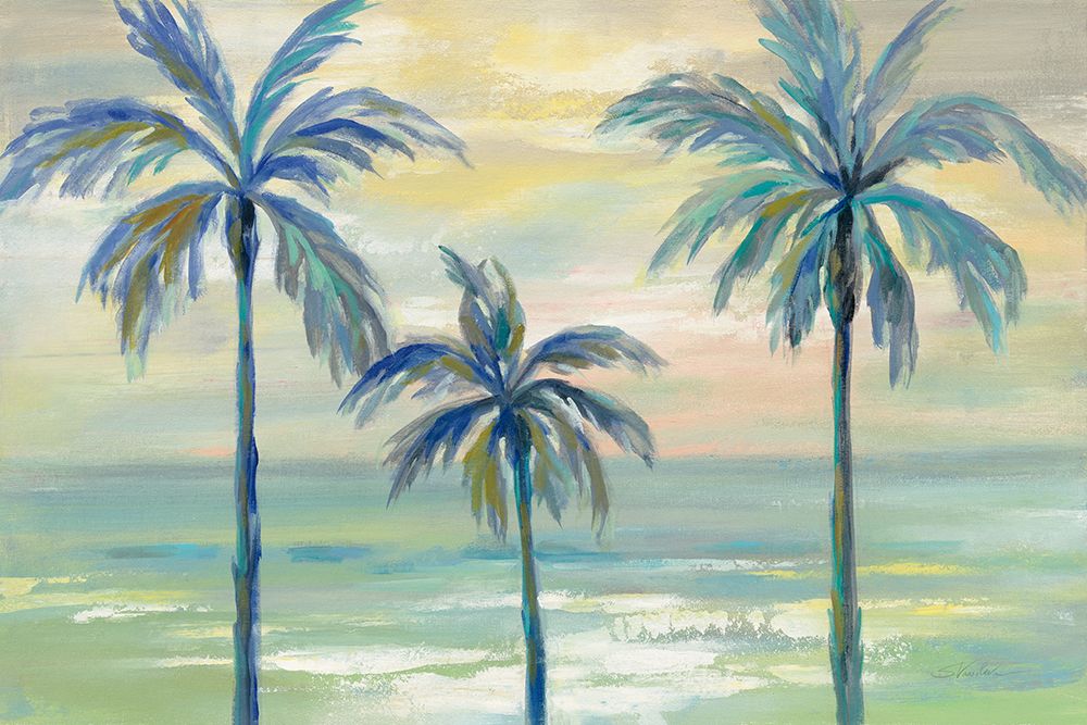 Marine Layer Palms art print by Silvia Vassileva for $57.95 CAD