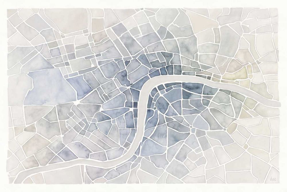 Watercolor Wanderlust London art print by Laura Marshall for $57.95 CAD