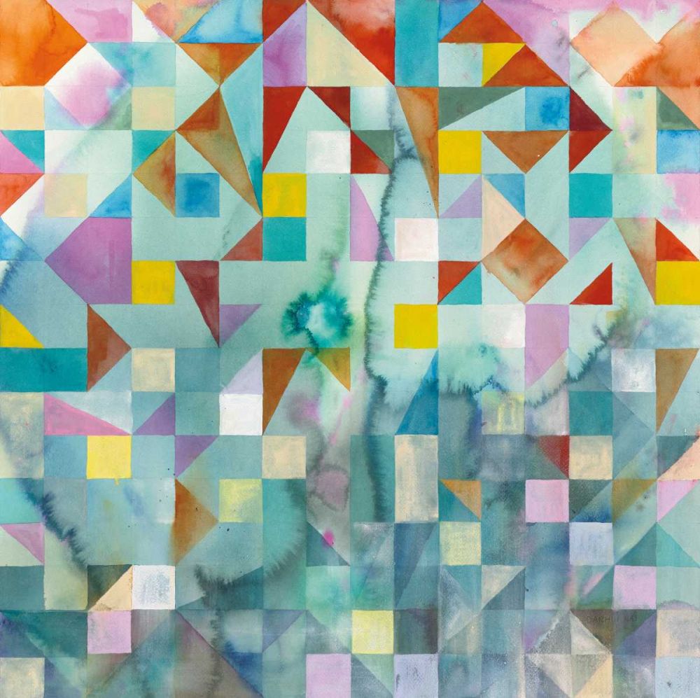Modern Patchwork art print by Danhui Nai for $57.95 CAD