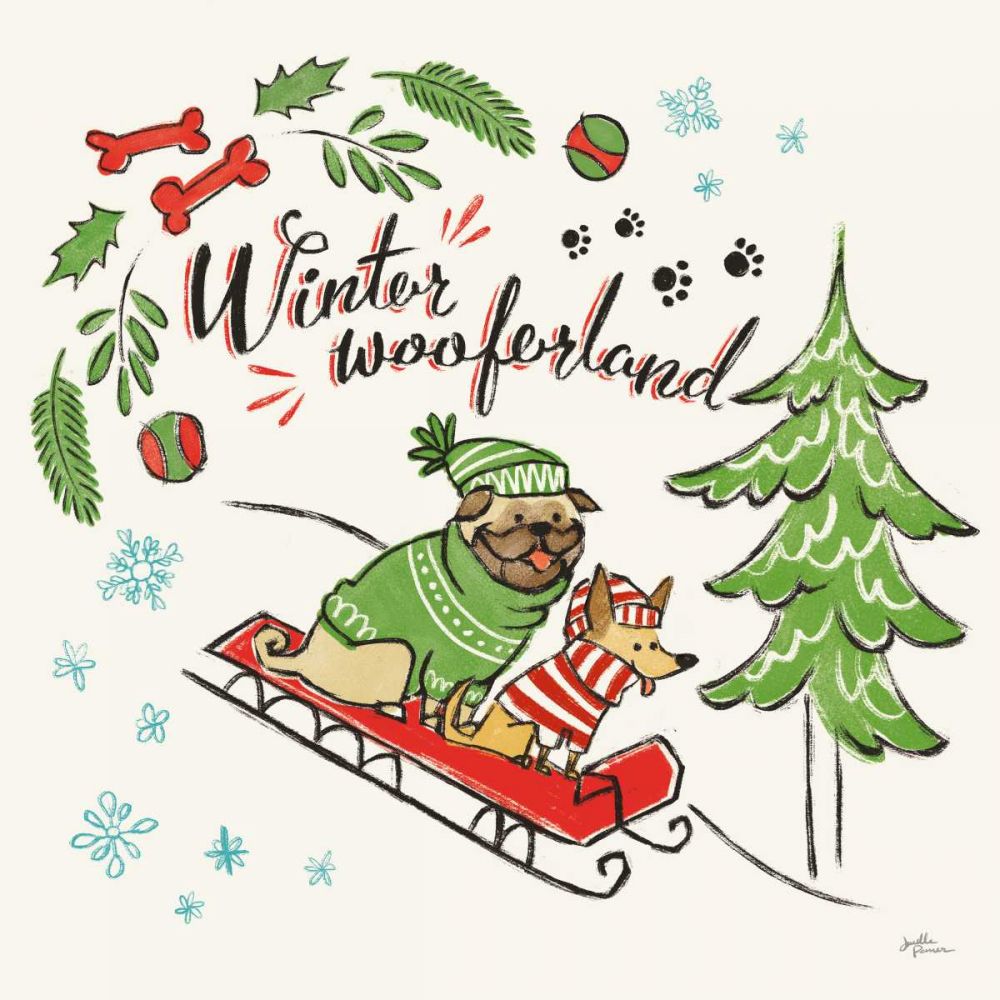 Winter Wooferland V art print by Janelle Penner for $57.95 CAD