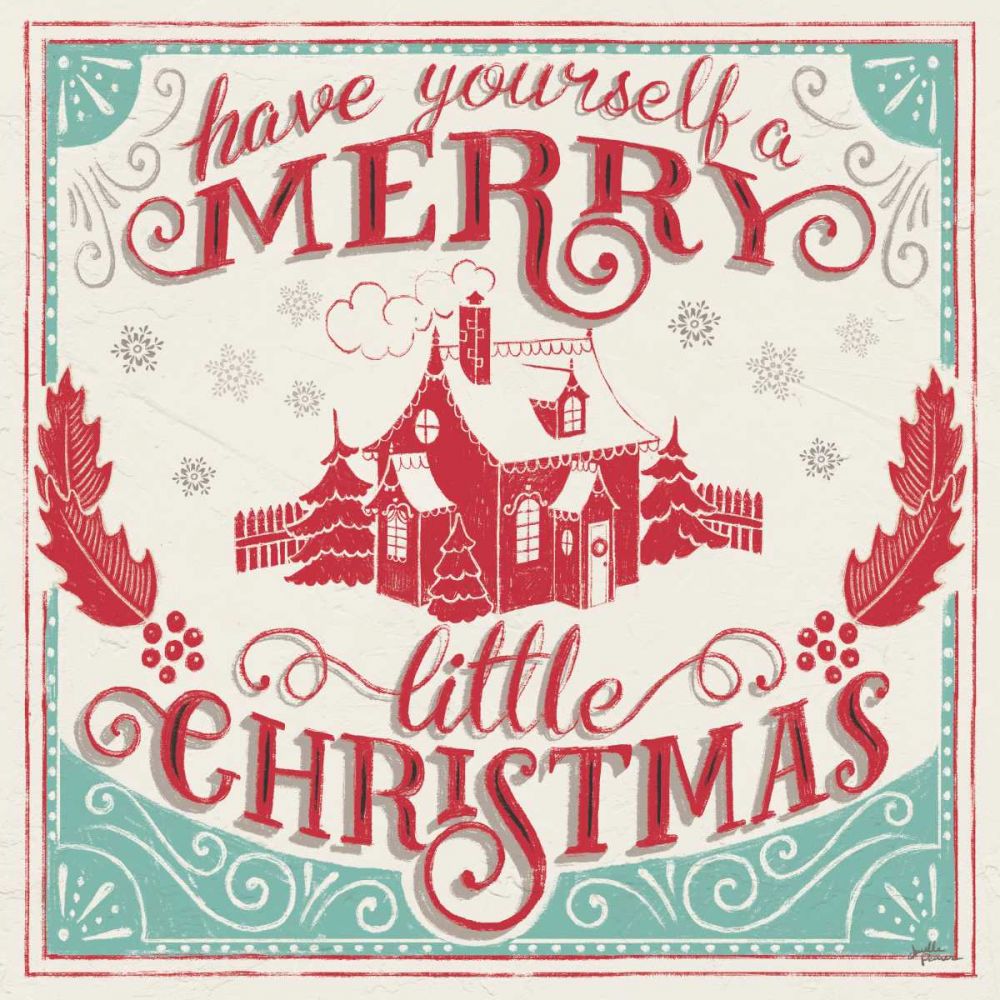 Merry Little Christmas V art print by Janelle Penner for $57.95 CAD