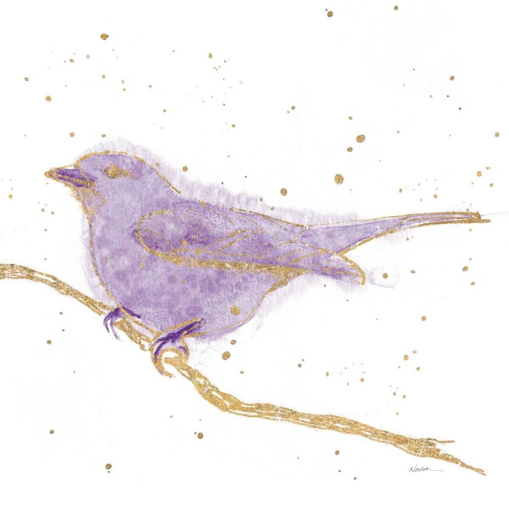Gilded Bird I Lavender art print by Shirley Novak for $57.95 CAD
