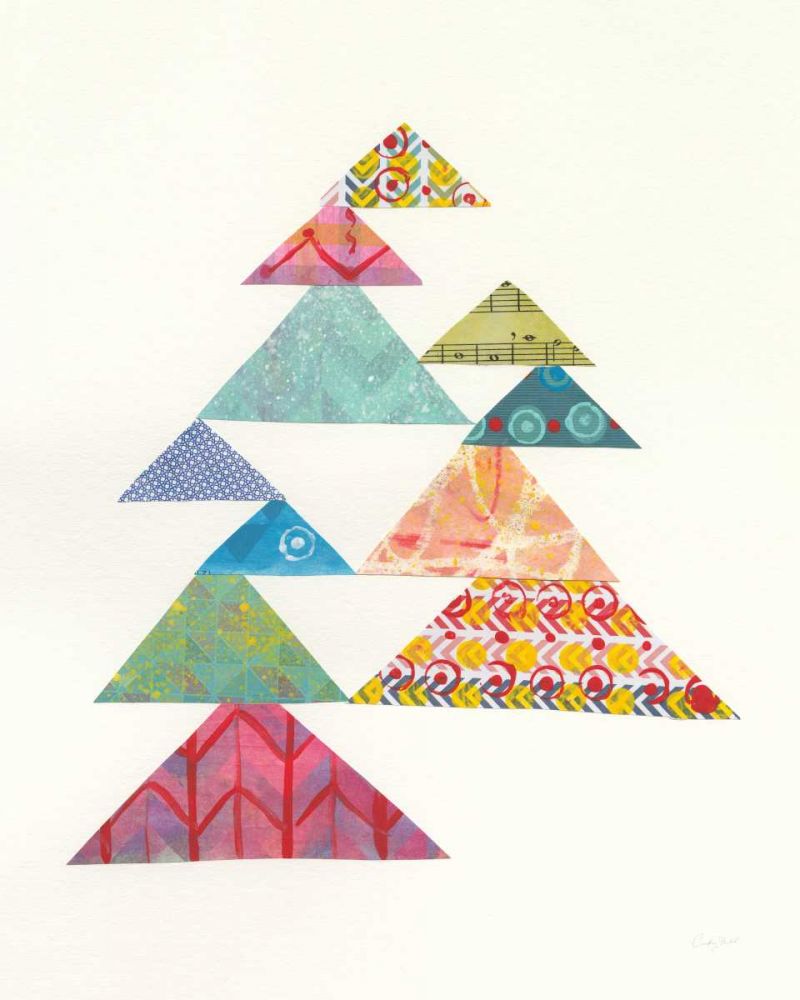 Modern Abstract Triangles I art print by Courtney Prahl for $57.95 CAD