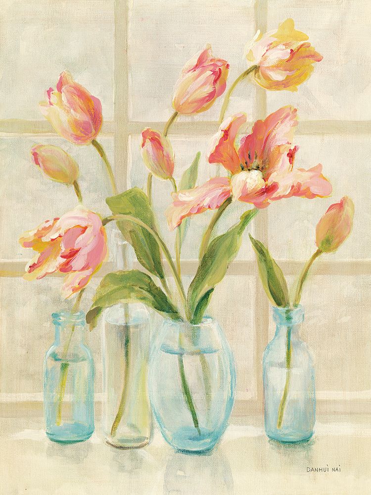 Tulips on Windowsill art print by Danhui Nai for $57.95 CAD