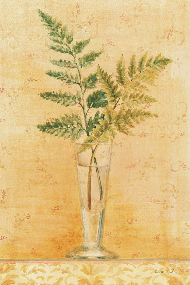 Ferns in Glass Vase I art print by Danhui Nai for $57.95 CAD