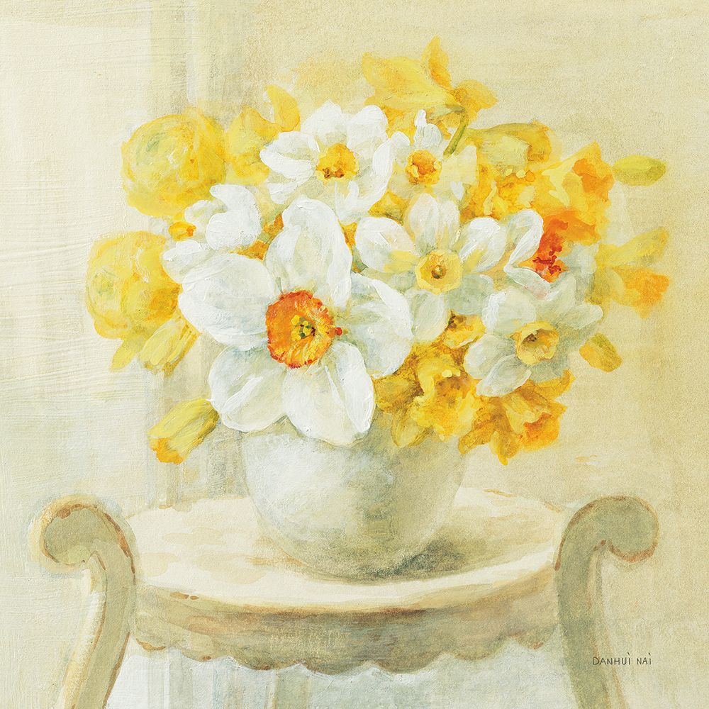 Mixed Narcissus on White art print by Danhui Nai for $57.95 CAD