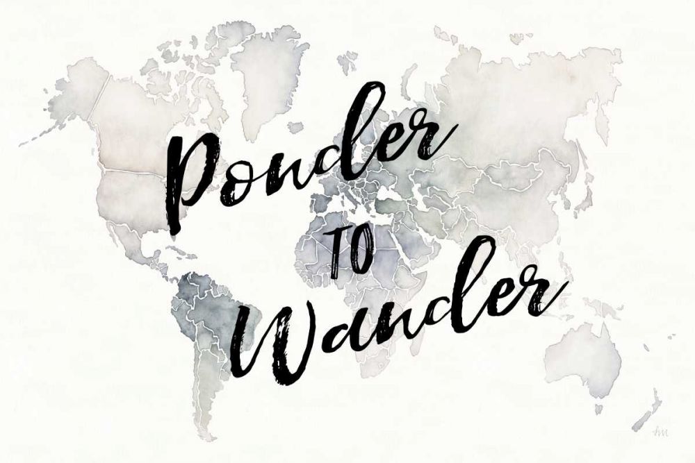 Watercolor Wanderlust Ponder art print by Laura Marshall for $57.95 CAD