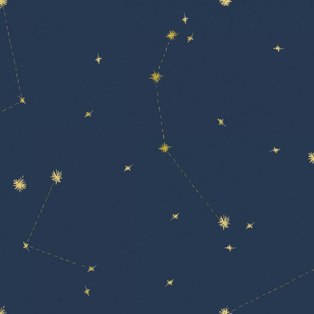 Night Sky Navy and Gold Pattern 05Ajpg art print by Sara Zieve Miller for $57.95 CAD