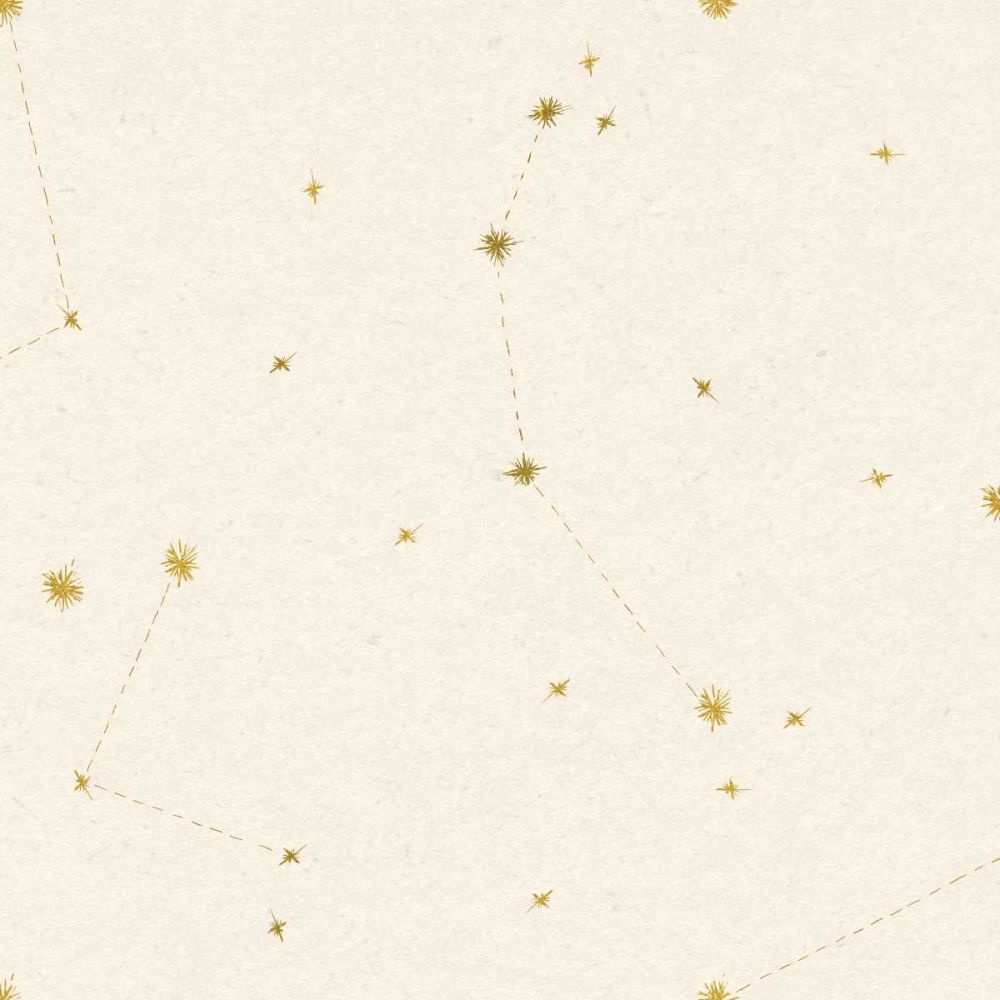 Night Sky Cream and Gold Pattern 05A art print by Sara Zieve Miller for $57.95 CAD