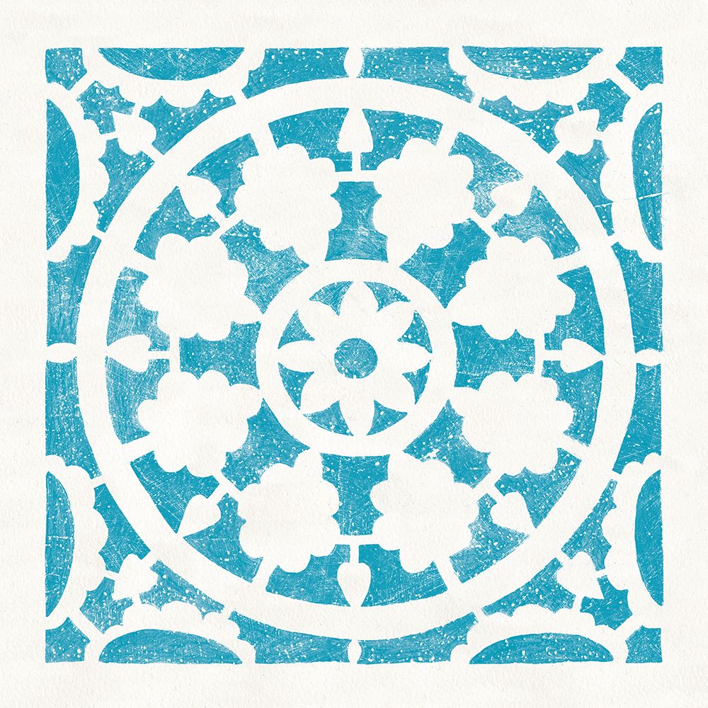 Hacienda Tile VI Turquoise art print by Moira Hershey for $57.95 CAD