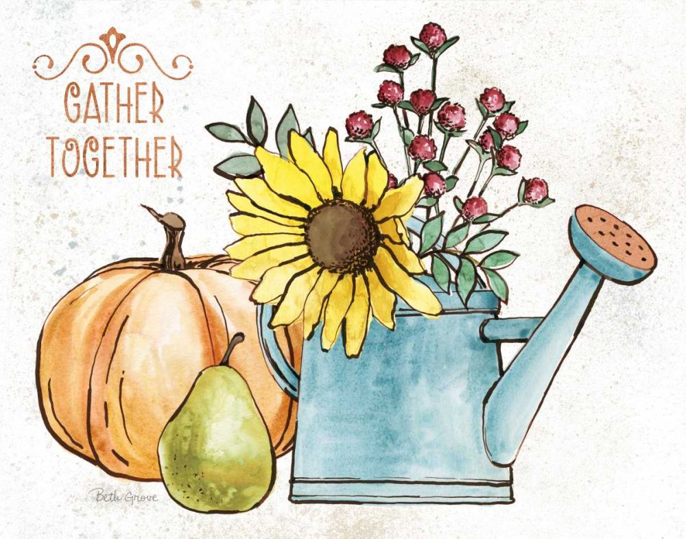 October Garden I art print by Beth Grove for $57.95 CAD