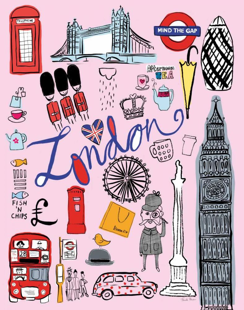 Travel London art print by Farida Zaman for $57.95 CAD