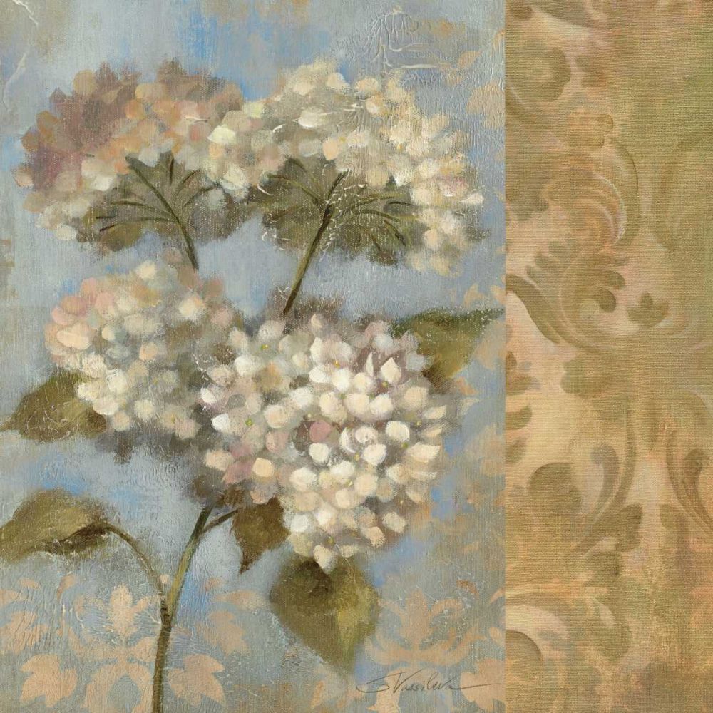 Hydrangea on Soft Blue WAG art print by Silvia Vassileva for $57.95 CAD