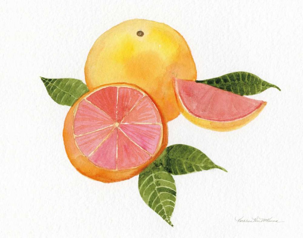 Citrus Garden X art print by Kathleen Parr McKenna for $57.95 CAD