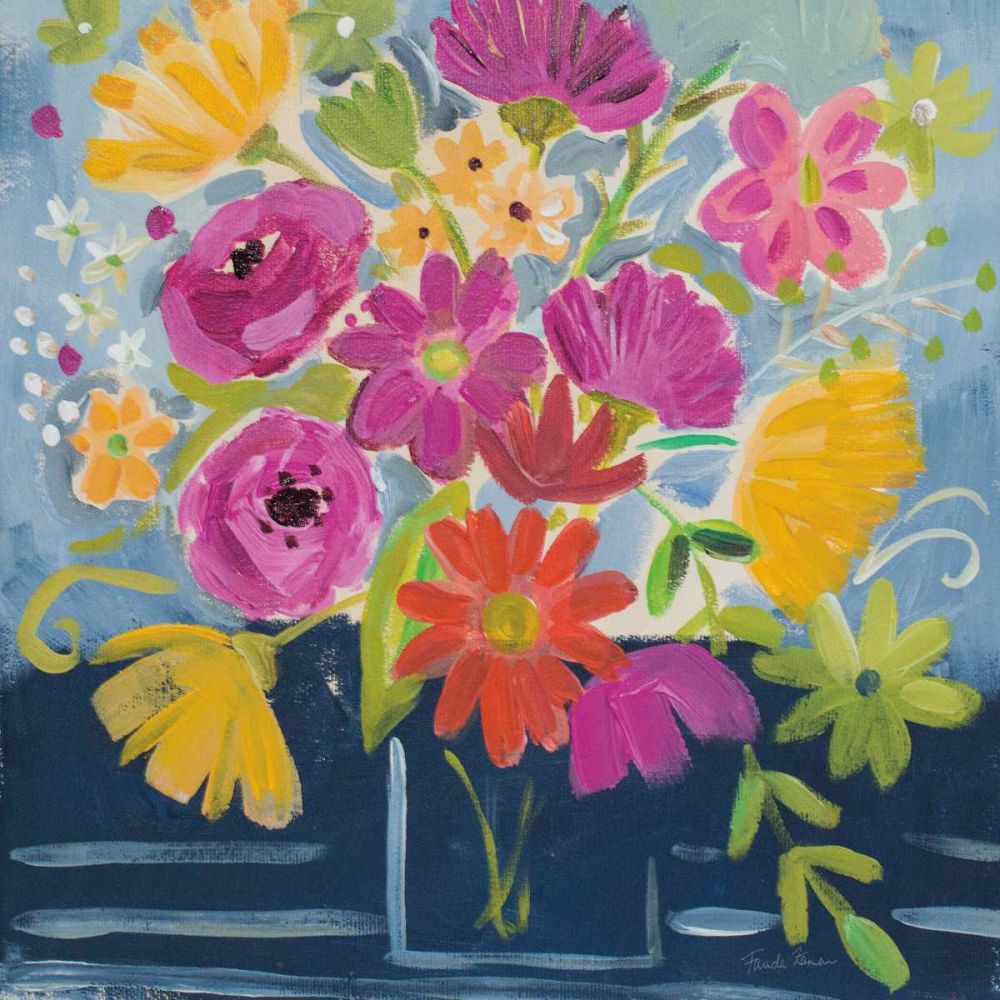 Folk Floral III art print by Farida Zaman for $57.95 CAD