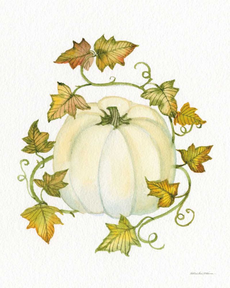 Pumpkin and Vines III art print by Kathleen Parr McKenna for $57.95 CAD