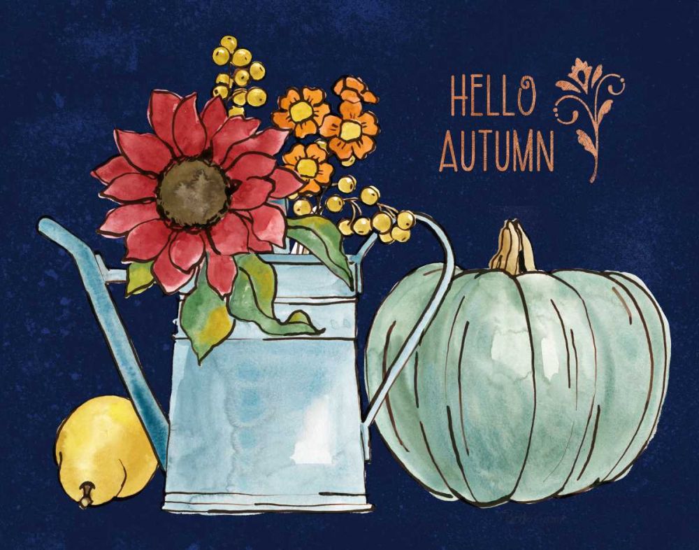 October Garden IV Blue art print by Beth Grove for $57.95 CAD