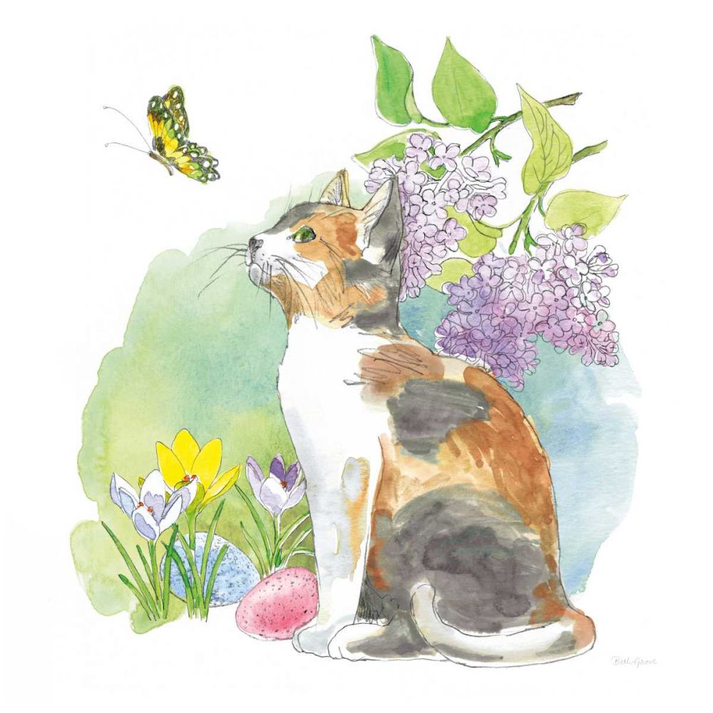 Easter Kitties II art print by Beth Grove for $57.95 CAD
