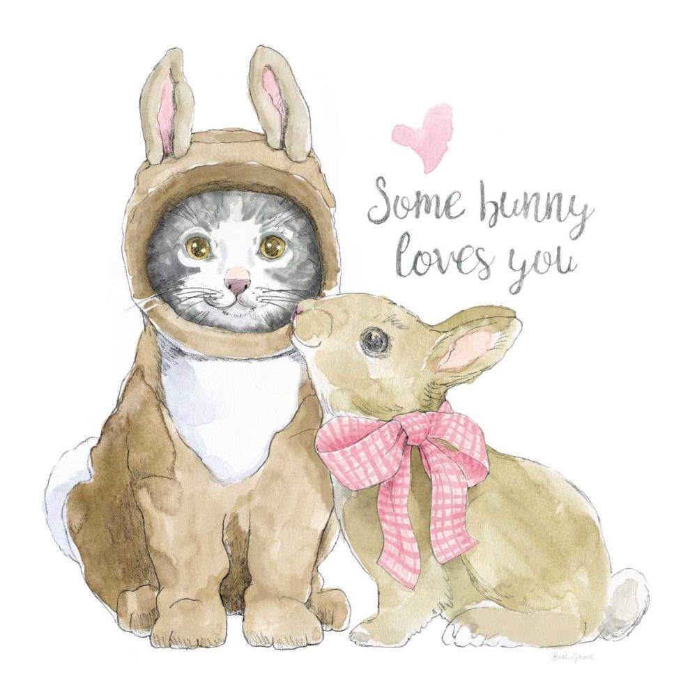 Easter Kitties III art print by Beth Grove for $57.95 CAD