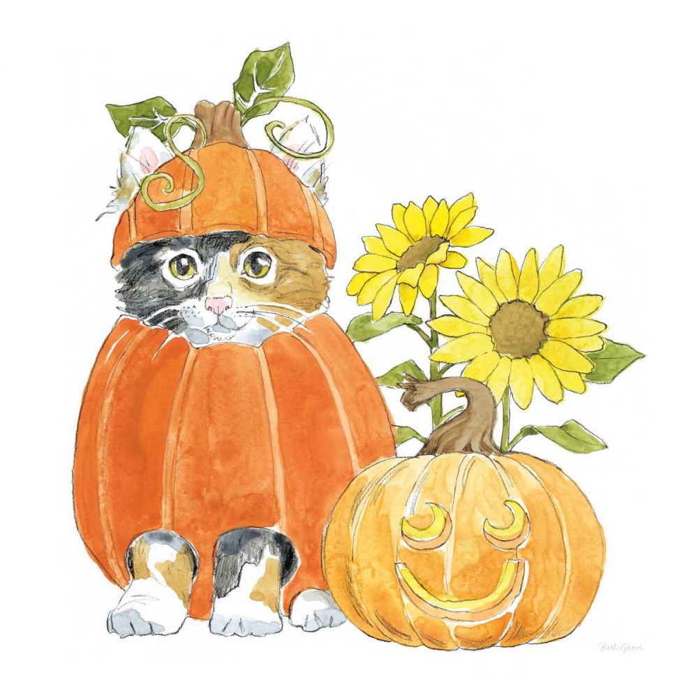 Halloween Pets II art print by Beth Grove for $57.95 CAD