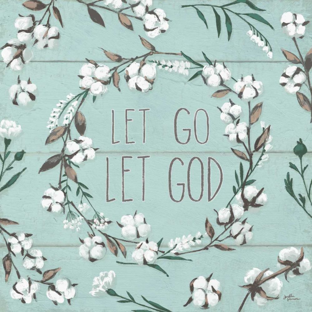 Blessed VII Mint Let Go Let God art print by Janelle Penner for $57.95 CAD