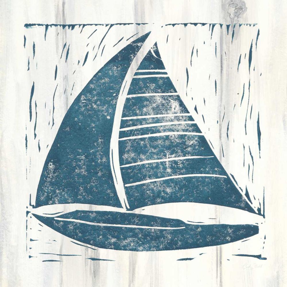 Nautical Collage IV On White Wood art print by Courtney Prahl for $57.95 CAD