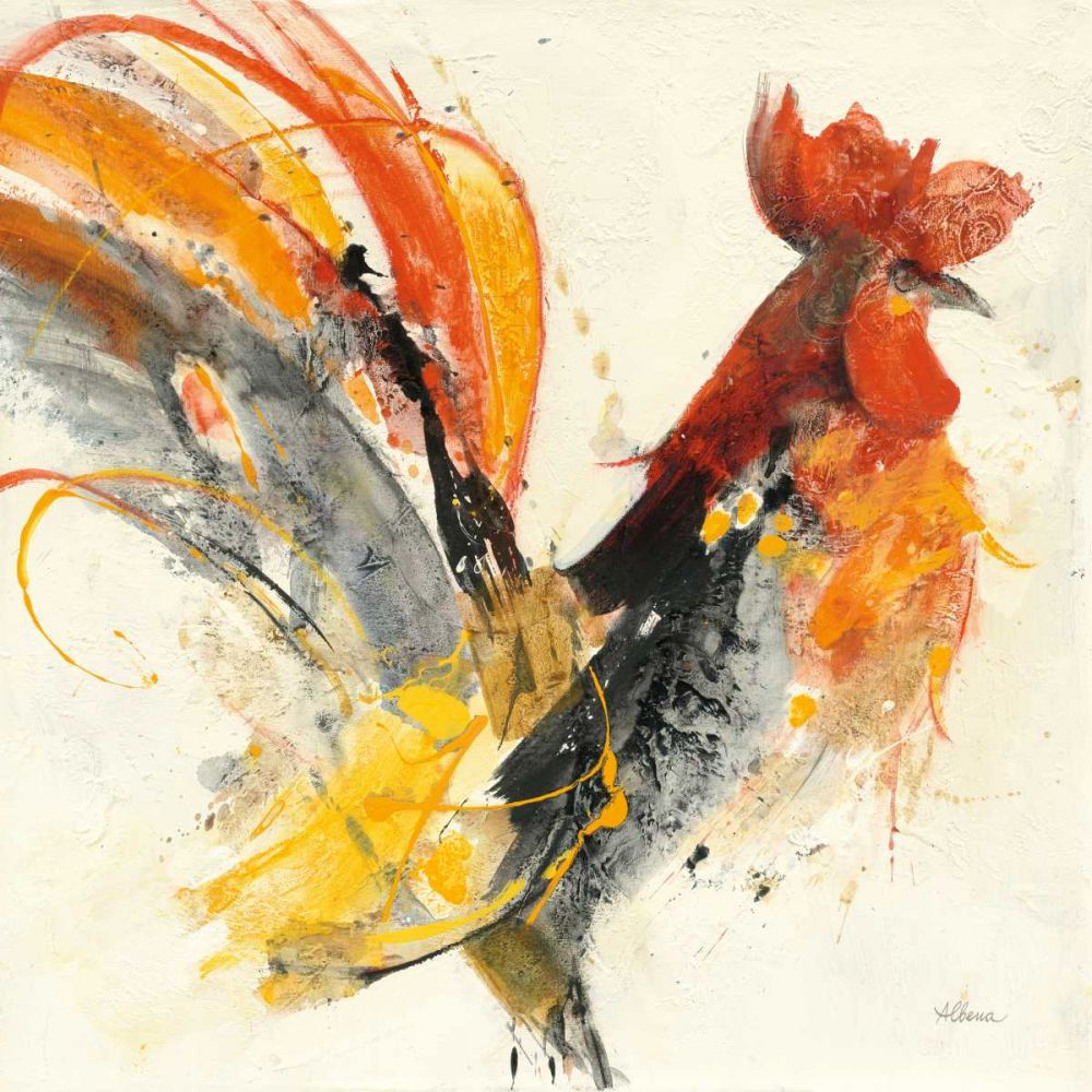 Festive Rooster I art print by Albena Hristova for $57.95 CAD
