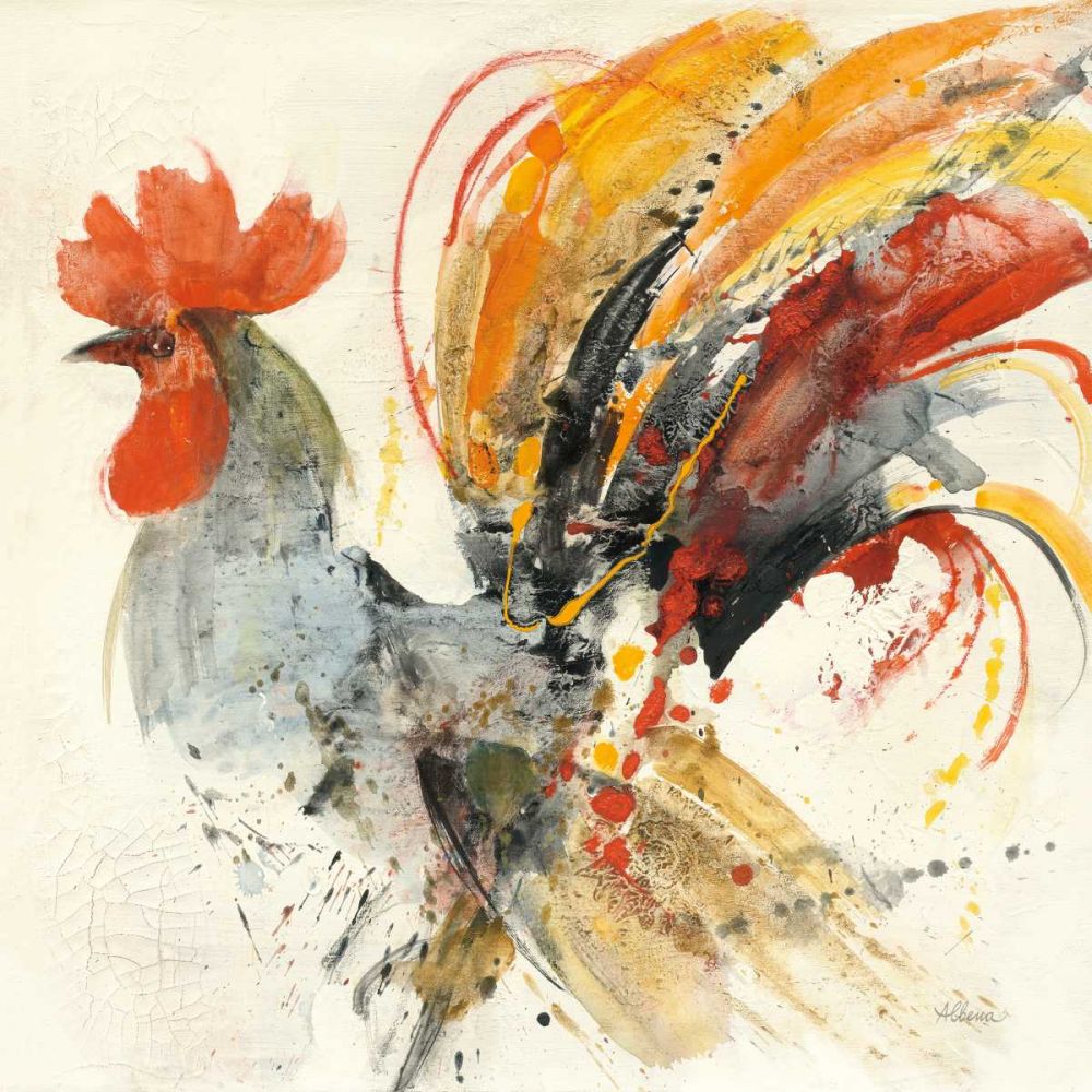 Festive Rooster II art print by Albena Hristova for $57.95 CAD