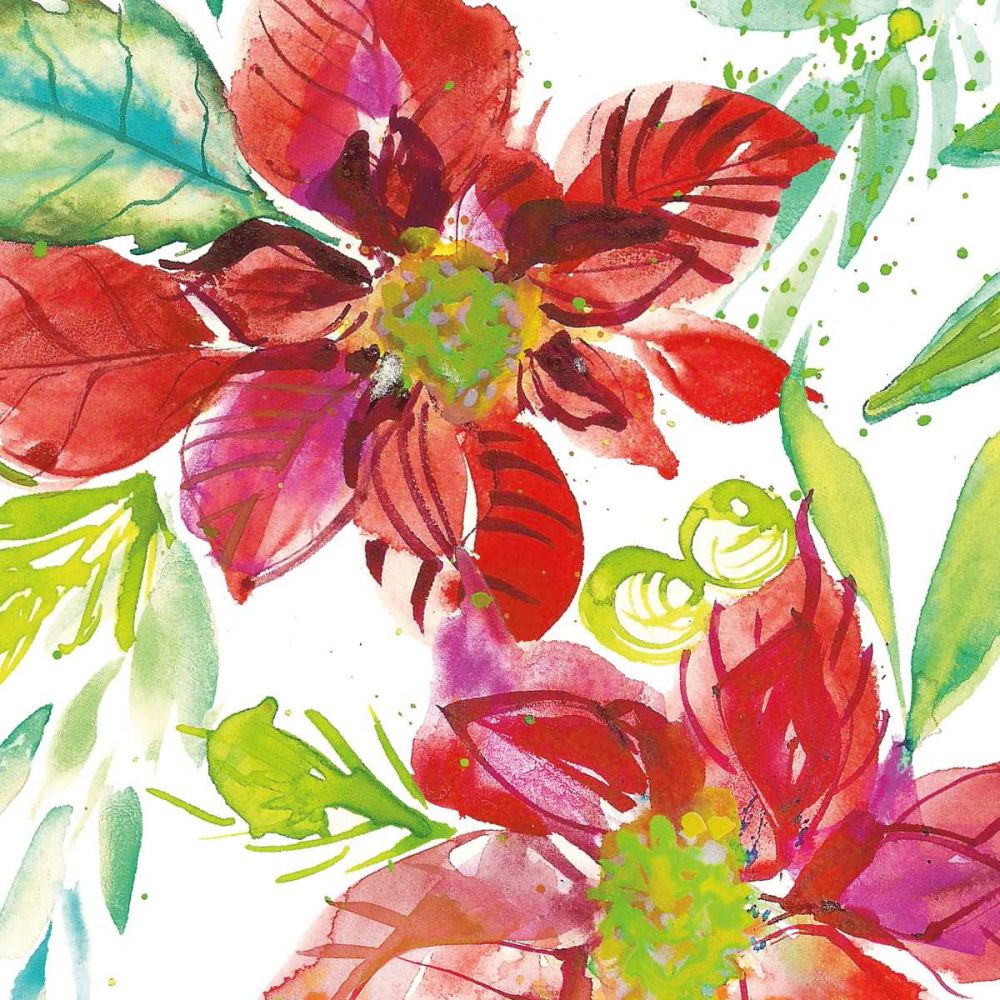 Poinsettia Pretty I art print by Kristy Rice for $57.95 CAD