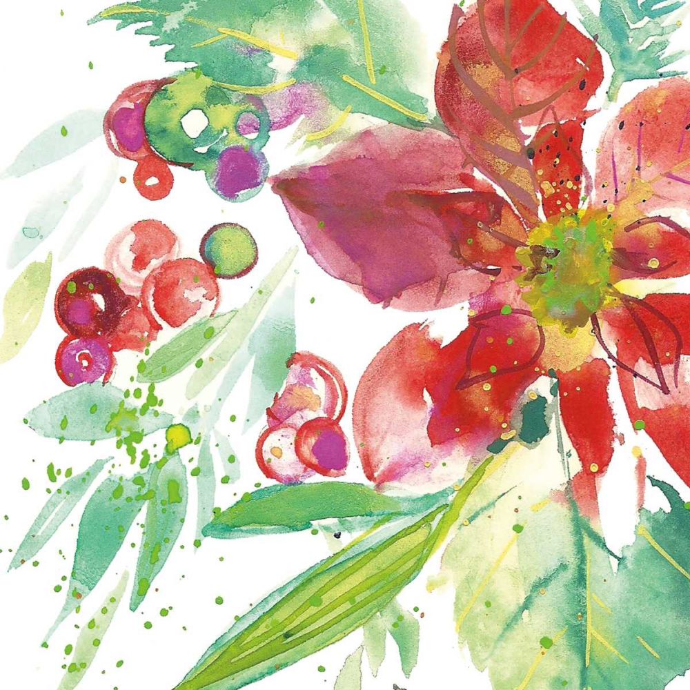 Poinsettia Pretty IV art print by Kristy Rice for $57.95 CAD