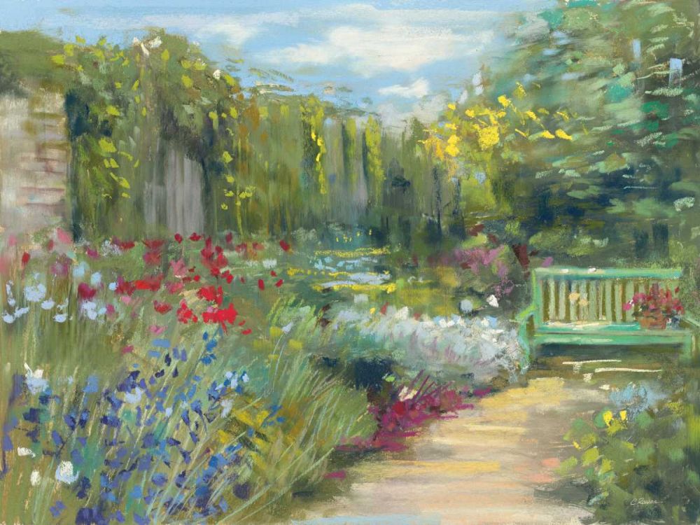 Garden Bench art print by Carol Rowan for $57.95 CAD