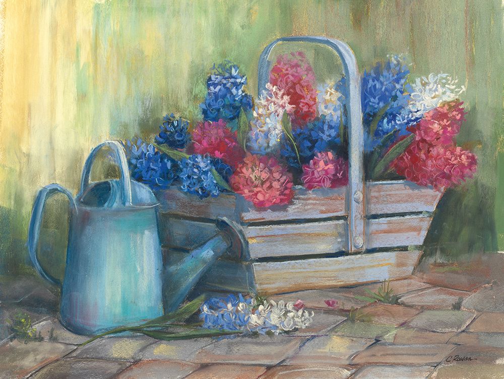 Hyacinths in a Basket art print by Carol Rowan for $57.95 CAD