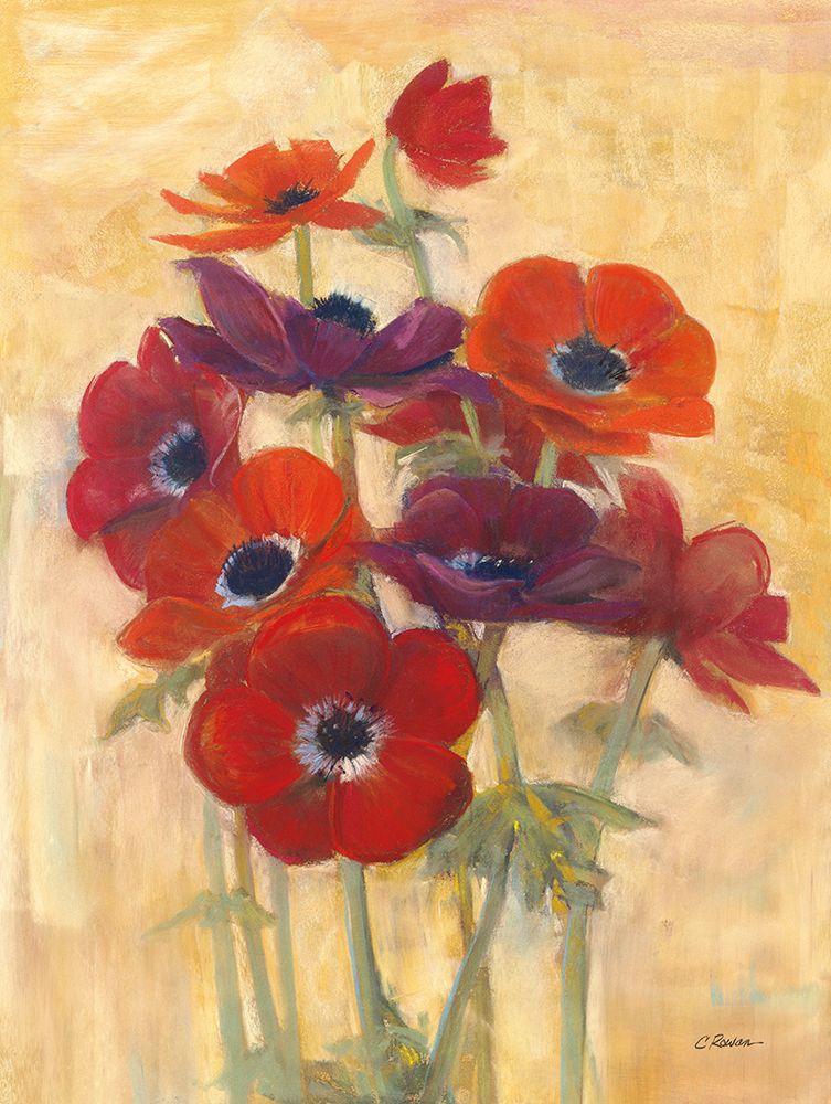 Anemone Bouquet I art print by Carol Rowan for $57.95 CAD