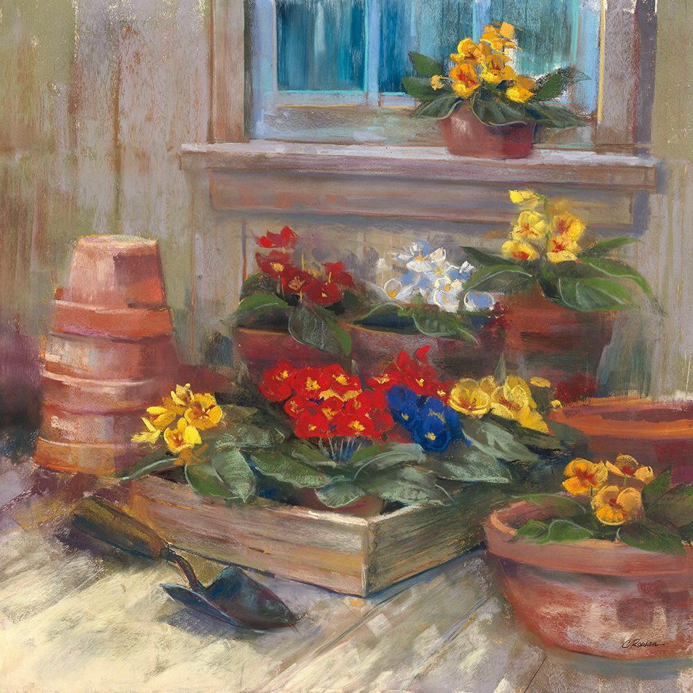 Spring Primula art print by Carol Rowan for $57.95 CAD
